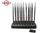 Mobile jammer report robot , 47W 18 Antennas Mobile Phone Signal Jammer All In One Design Non Stop Working